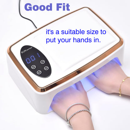 380W Pro Nail Dryer UV/LED Lamp with Cushion & Gloves