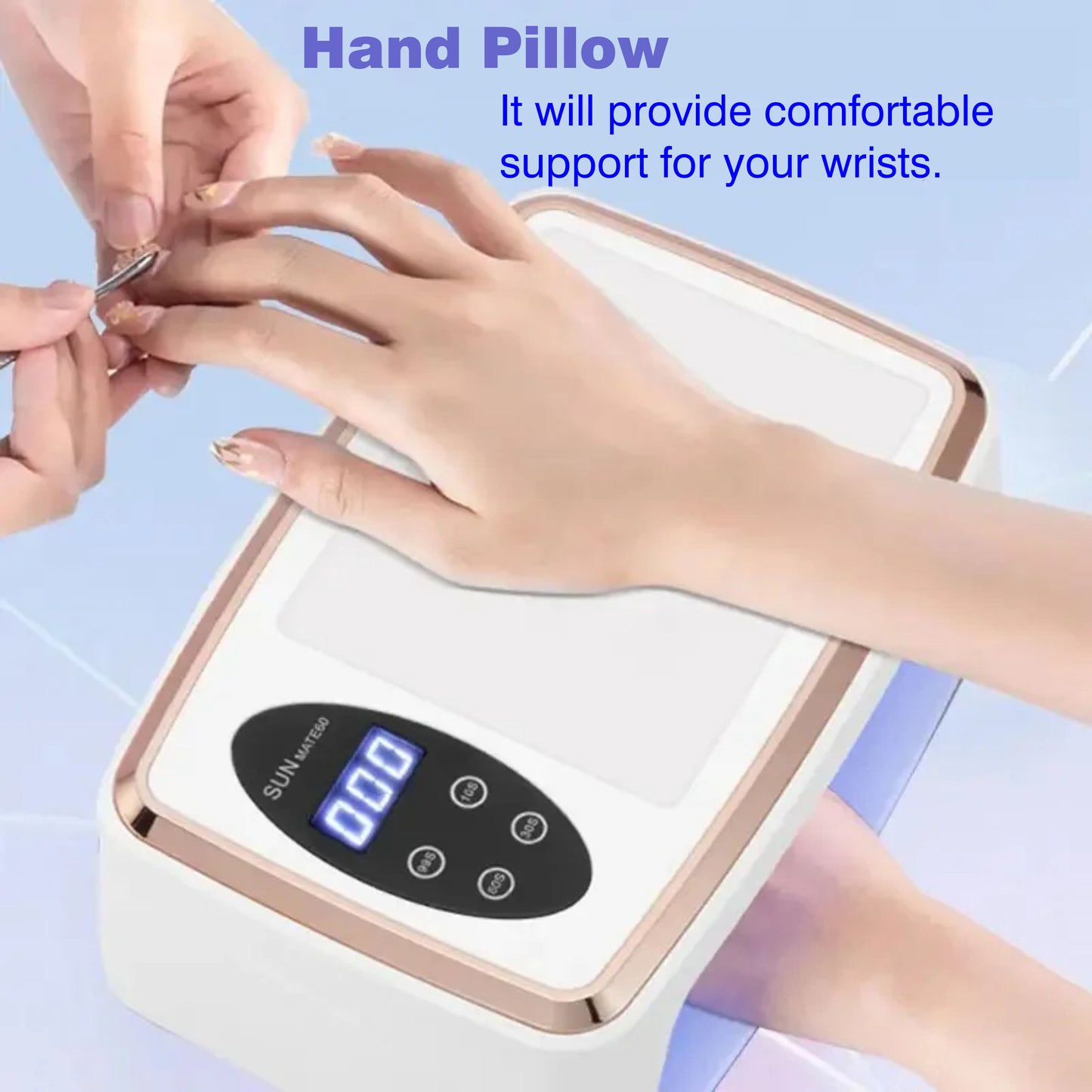 380W Pro Nail Dryer UV/LED Lamp with Cushion & Gloves