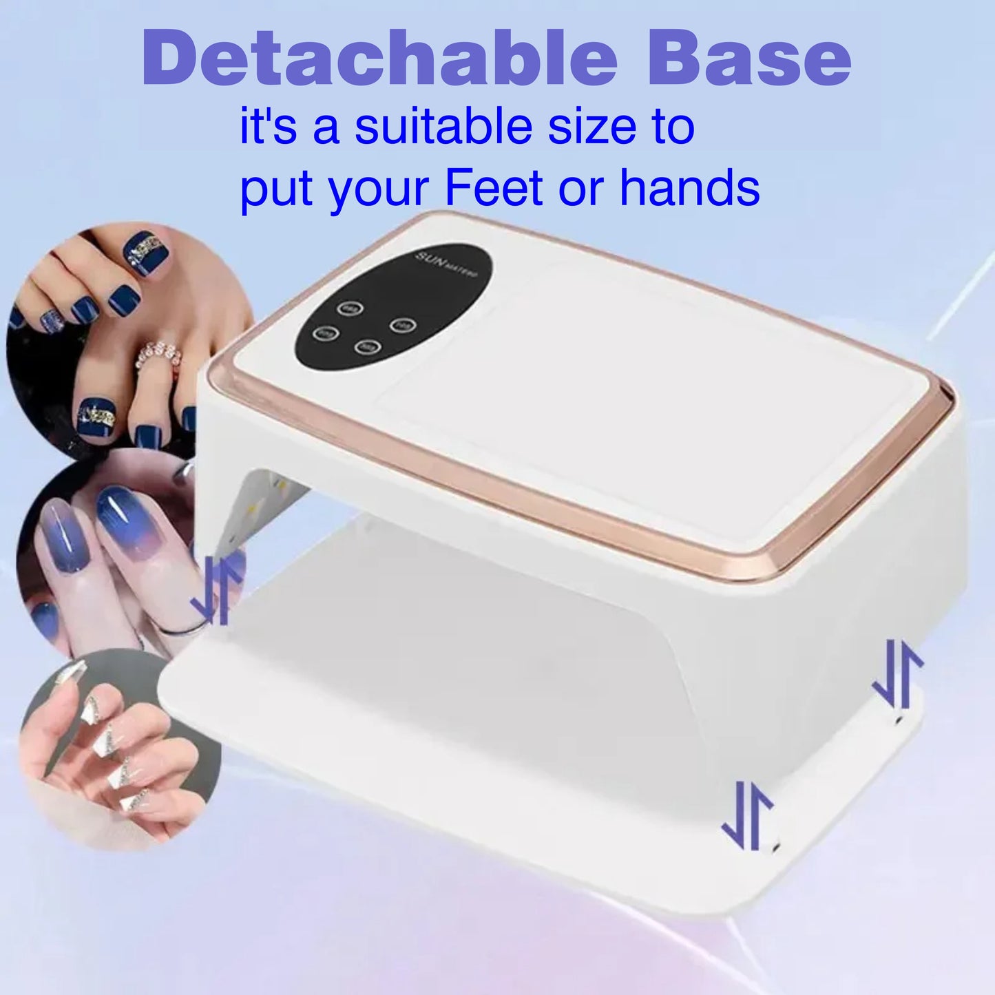 380W Pro Nail Dryer UV/LED Lamp with Cushion & Gloves