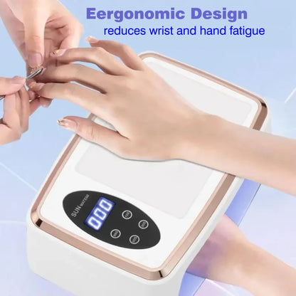 380W Pro Nail Dryer UV/LED Lamp with Cushion & Gloves