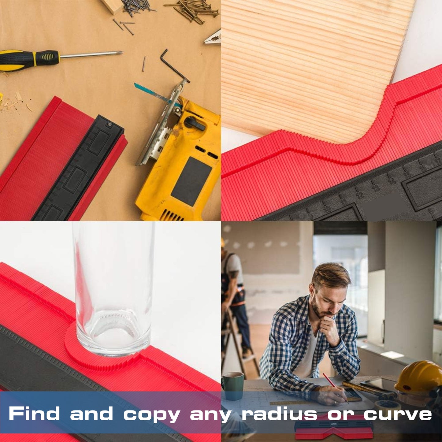 Radial Ruler Contour Gauge Taker Profile Gauge