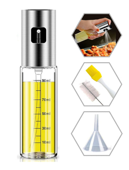 Stainless Steel Oil Sprayer for Healthy Cooking Refillable Mister for Air Fryer & Salad