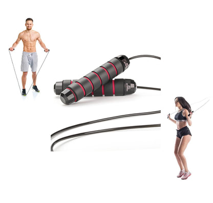 Adjustable Speed Jump Rope with Ball Bearings, Comfortable Grip for All Ages