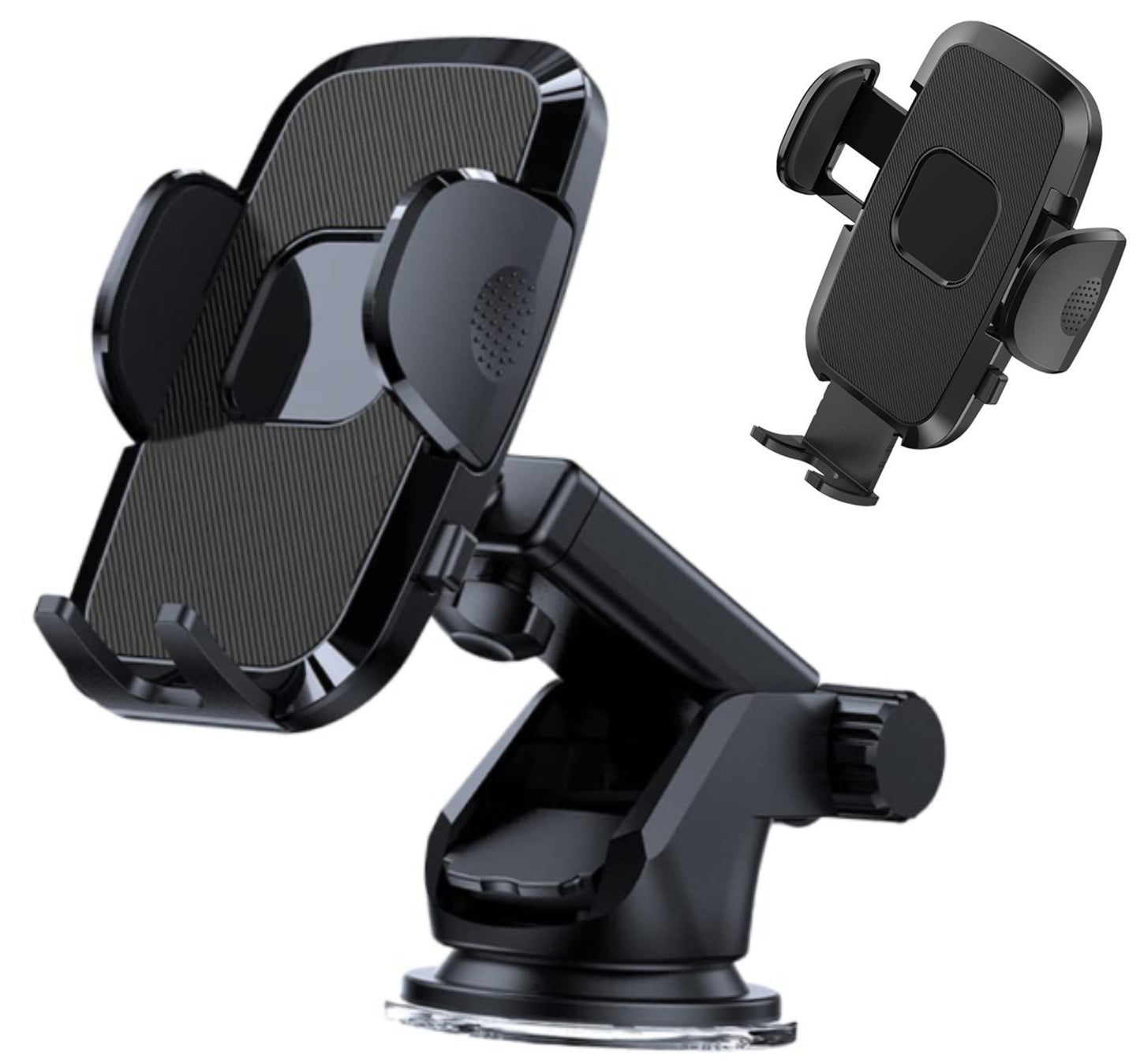 Universal Car Phone Mount with Strong Suction & One-Touch Lock