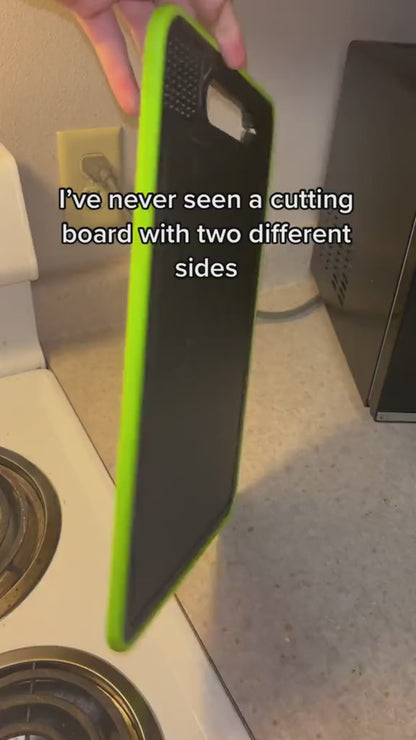 4-in-1 Dual-Sided Cutting SmartBoard with Built-in Defrosting Tray for Frozen Meat