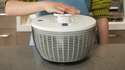 6.3 Qt XL Salad Spinner One-Handed Pump, Fast Dry, Multi-Use, Dishwasher Safe